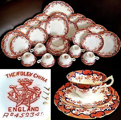 Buy Rare Antique (1905) Registered Design Wileman & Co Foley China 26 Piece Tea Set • 1,500£