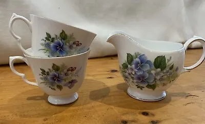 Buy Royal Vale 2 X  Tea Cups &  Milk Jug Made Of Bone China, Made In England. • 9.99£