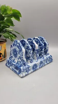 Buy Ironstone China Blue And White Ceramic Toast Rack Letter Kitchenalia Interior... • 16.18£