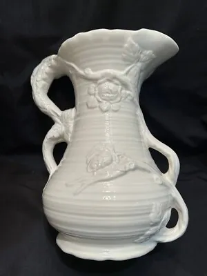 Buy James Kent ~  Dorothy  Large White Pitcher / Vase With Embossed Flowers ~ Mint • 50£