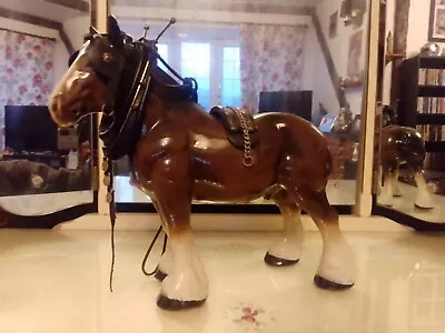 Buy Melba Ware Shire Horse With Tack • 20£