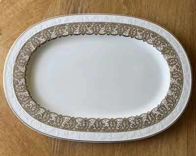 Buy VILLEROY & BOCH LARGE OVAL SERVING Platter With Gold Pattern - Brand New • 39.99£