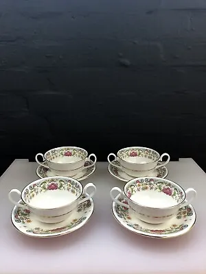 Buy 4 Royal Stafford Caroline Soup Bowls Coupe And Stands Saucers 2 Sets Available  • 34.99£