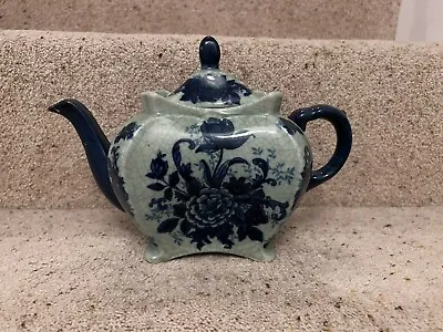 Buy Vintage Blue Victoria Ware Ironstone Teapot • 15.75£