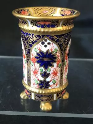 Buy Fine Antique Royal Crown Derby Imari 1128 Bone China Hand Painted Vase. C1906 • 9.99£