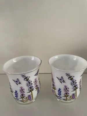 Buy Pair Of Yankee Candle Lavender Tea Light Candle Holders. Used. • 5.99£