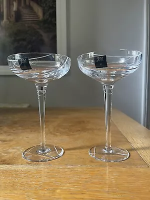 Buy Royal Doulton Julien Macdonald Intrigue 2 Crystal Cocktail Glasses Unused • 10£