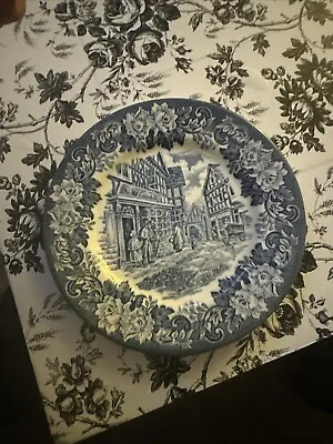 Buy Staffordshire English Ironstone Tableware Blue Plate • 9.48£