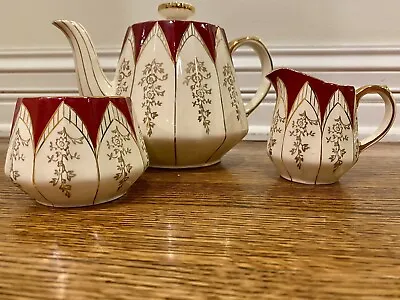 Buy James Sadler  4-piece Tea Set With Teapot & Lid, Sugar Bowl, And Creamer • 141.93£