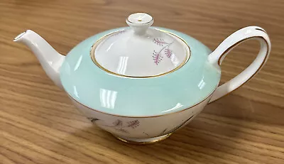 Buy Vintage Royal Stafford Enchantment China Tea Pot White Mint Floral • 33.19£