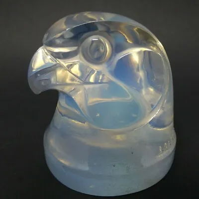 Buy Rene Lalique Glass Opalescent Tete D'epervier Falcon Mascot • 3,640£
