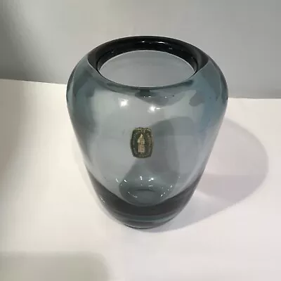 Buy Whitefriars Vintage Smokey Grey Vase With Original Monk Sticker • 25£