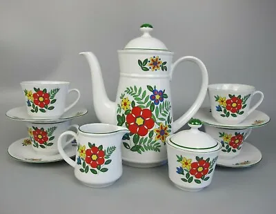 Buy Coffee Tea Set Service. Cups Pot Etc. Vintage. Seltmann Weiden Bavaria Maxi 2257 • 45.99£
