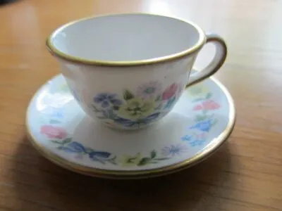 Buy Vintage SPODE English Bone China CUP And SAUCER Miniature FLORAL • 29.99£