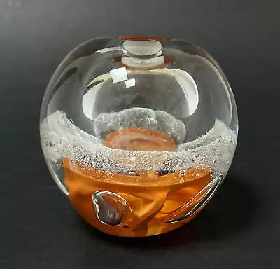 Buy Richard Morrell Australian Art Glass Vase / Perfume Bottle No Stopper Signed • 60.85£
