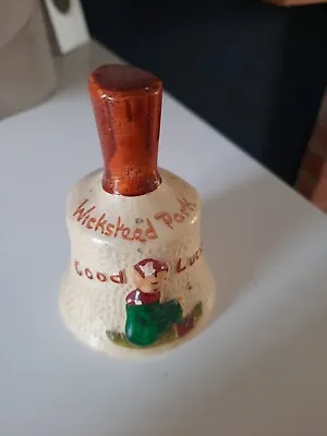 Buy An Early Vintage Manor Ware Hand Bell Wickstead Park Good Luck • 2.49£