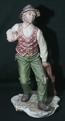 Buy Vintage Capodimonte Signed Sandro Maggioni Figure - Tramp - 10 3/4  In Height • 1.20£