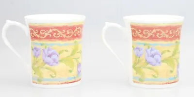 Buy Queens Fine Bone China Floral Mugs X 2 • 14£