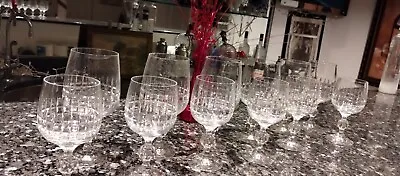 Buy Set Of 12 BELFAST BOHEMIAN Fine Lead Crystal Wine Glasses Vintage  • 71.13£