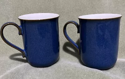 Buy Denby Mugs X 2 Imperial Blue 4 Inches Tall • 9.99£