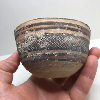 Buy Ancient Indus Valley Terracotta Pottery Painted Bowl Vessel 2500 BC - 2000 BC • 59.27£