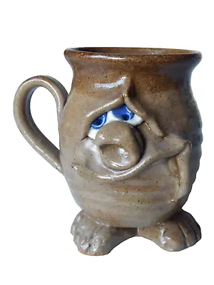 Buy Ugly Face Mug Stoneware Pottery Coffee Tea Cup Blue Eyes • 8£