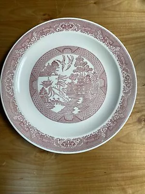 Buy Vintage Willow Ware Royal China Underglaze Serving Platter 13 3/8” Red And White • 18.78£