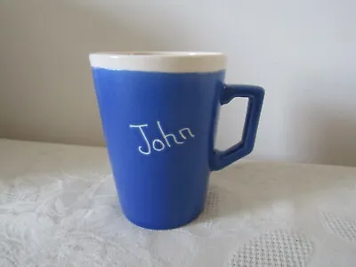 Buy Vintage Torquay Devon Motto Ware Blue Coffee Mug Cup JOHN 11cm Tall • 4.99£