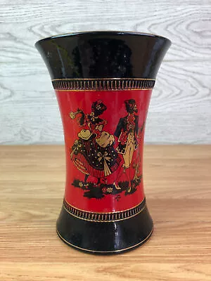 Buy Florentine Italian Vase Black And Red 7.5  Tall Marked 4746/106 • 35.99£