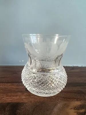 Buy Edinburgh Crystal Whiskey Glass - Unmarked - Thistle Design Made In Scotland. • 20£