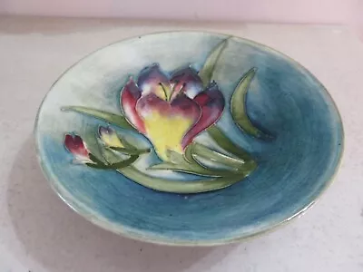 Buy * Early Rare* Moorcroft Crocus Flower Footed Dish 4.25 Inch Dia  *1st Quality* • 40£
