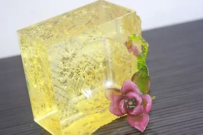 Buy Vintage Crystal Glass Paperweight Liuli Pat De Verre Limited Edition No 21 • 30£