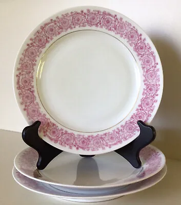 Buy D. & C. LIMOGES ~ Set Of Three Antique 9 3/8” Fine China Plates ~ Made In France • 26.56£
