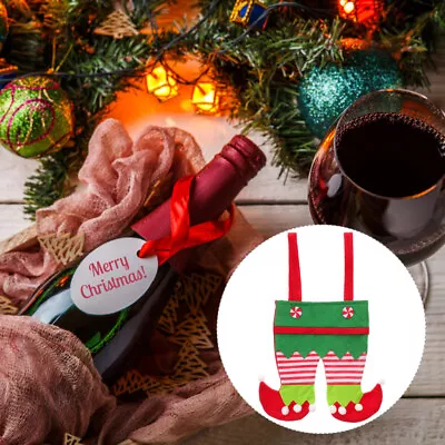 Buy  2 Pcs Elf Boots Candy Bag Christmas Tableware Party Favors Dining • 6.57£