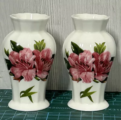 Buy Pair Of Vintage Aynsley Bone China 'Chelsea Flowers' Bud Vase. Made In England • 21.99£