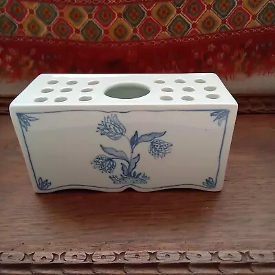 Buy Deborah Sears Isis Pottery Oxford  - Blue And White Flower Brick • 40£