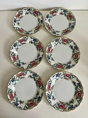 Buy Booths Floradora Side Plates Set Of Six Vintage China 17cm • 29£