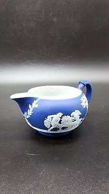 Buy Vintage Wedgwood Blue Jasperware Neoclassical Vases Pitcher Bowl Atomiser • 6£