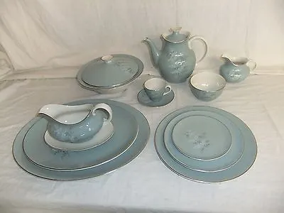 Buy C4 Porcelain Royal Doulton - Forest Glade - Vintage Tableware, Silver Rim - 2A2B • 5.99£