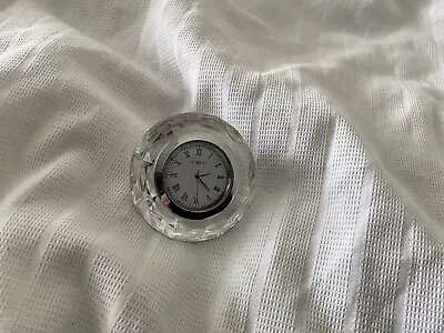 Buy Crystal Glass Clock Paperweight  • 3.50£