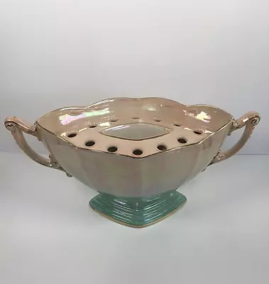 Buy Royal Winton Grimwades Ceramic Mantel Vase With Insert 34cm In Pink Green Lustre • 34.99£