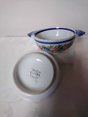 Buy French Faience Bowl, Quimper Brittany, J Henriot 1922-1968 • 23£