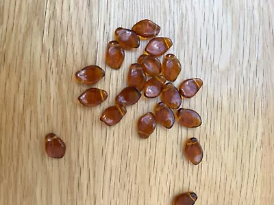 Buy Jablonex Czech Pressed Glass Beads 14 X 9mm Leafs - Choose Your Colour - X40 • 1.50£