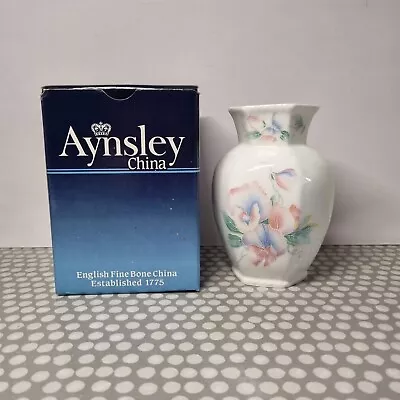 Buy Aynsley Fine Bone China  Little Sweetheart  Hexagonal Vase. Boxed • 6.31£
