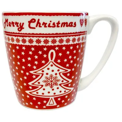 Buy Queens Christmas Tree Mug Red Fine China 300ml Acorn Range By Churchill China • 10.10£