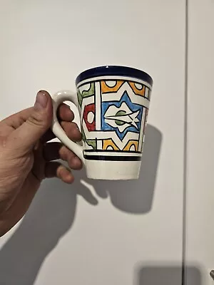 Buy Hand Painted Ceramic Coffee Mug * Fes Pottery * • 4.99£