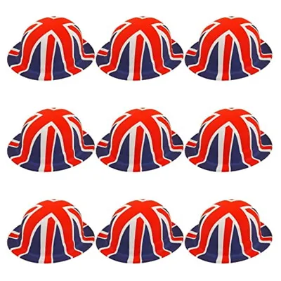 Buy Union Jack Flag Bowler Hat 80th D-Day Anniversary Fancy Dress Street Party Lot • 54.99£
