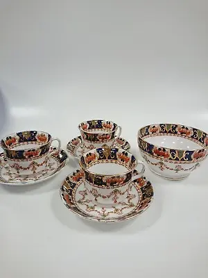 Buy Vintage Royal Stafford Bone China Gold Floral Tea Cups Saucers Sugar Bowl Set  • 1.99£