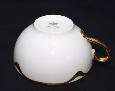 Buy Vintage HAVILAND LIMOGES FRANCE White Bone China Gold Trim 4  Flat Cup • 24.12£