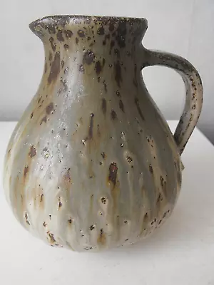 Buy Barbara Cass Arden Brutalist Pottery Mid Century Modern Stoneware Drip Glaze Jug • 25£